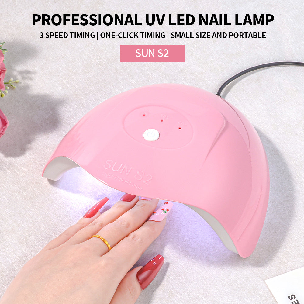 Professional LED UV Nail Lamp - Gel Polish Dryer with Auto Sensor & Timer