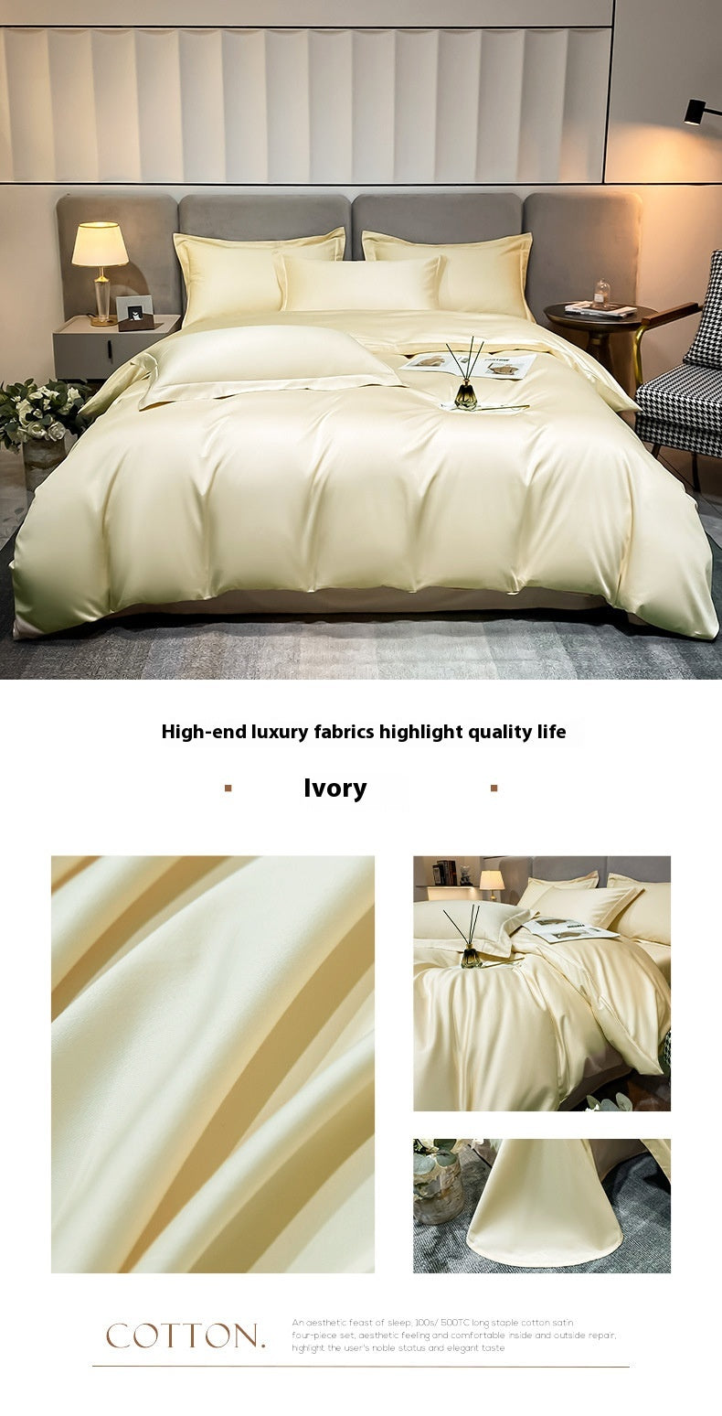 Egyptian Long-Staple Satin Cotton Fabric for Sewing & Home Decor, 140x140 or 280x130