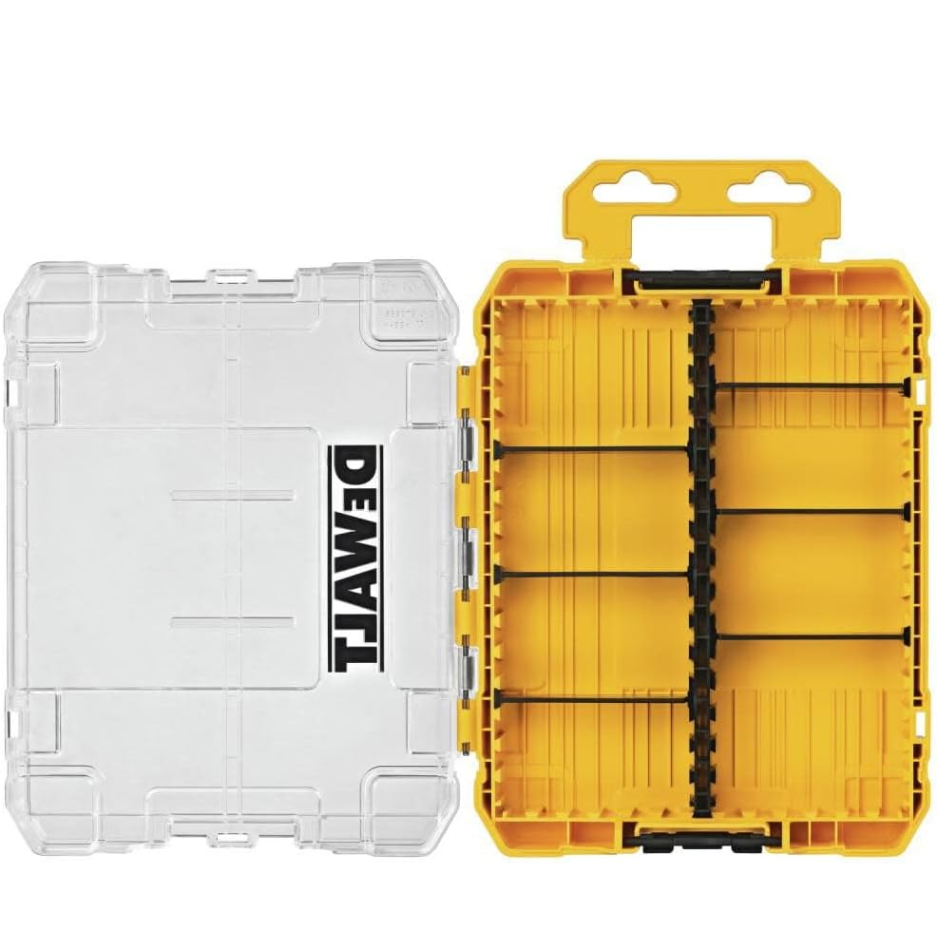 Medium 8-Compartment Small Parts Organizer Toolbox with Custom Dividers