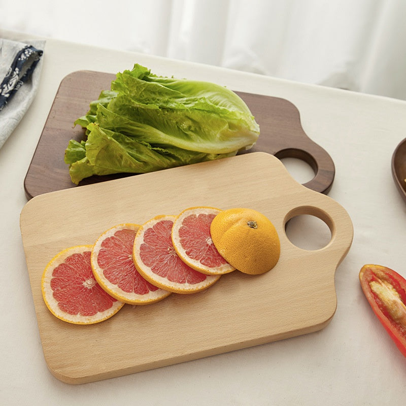 Japanese-Style Wooden Cutting Board - Black Walnut or Beech, Irregular Shape