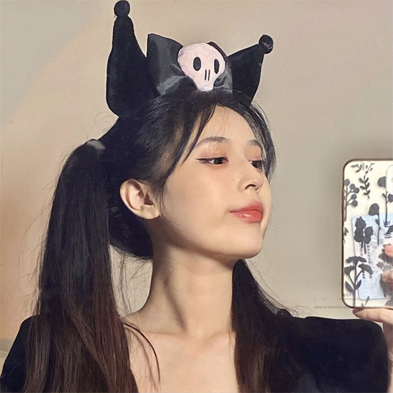 Cute Cartoon Headband - Black