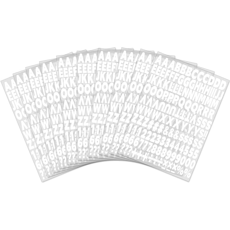 1680pcs Iron-On Heat Transfer Letters & Numbers for DIY Crafts