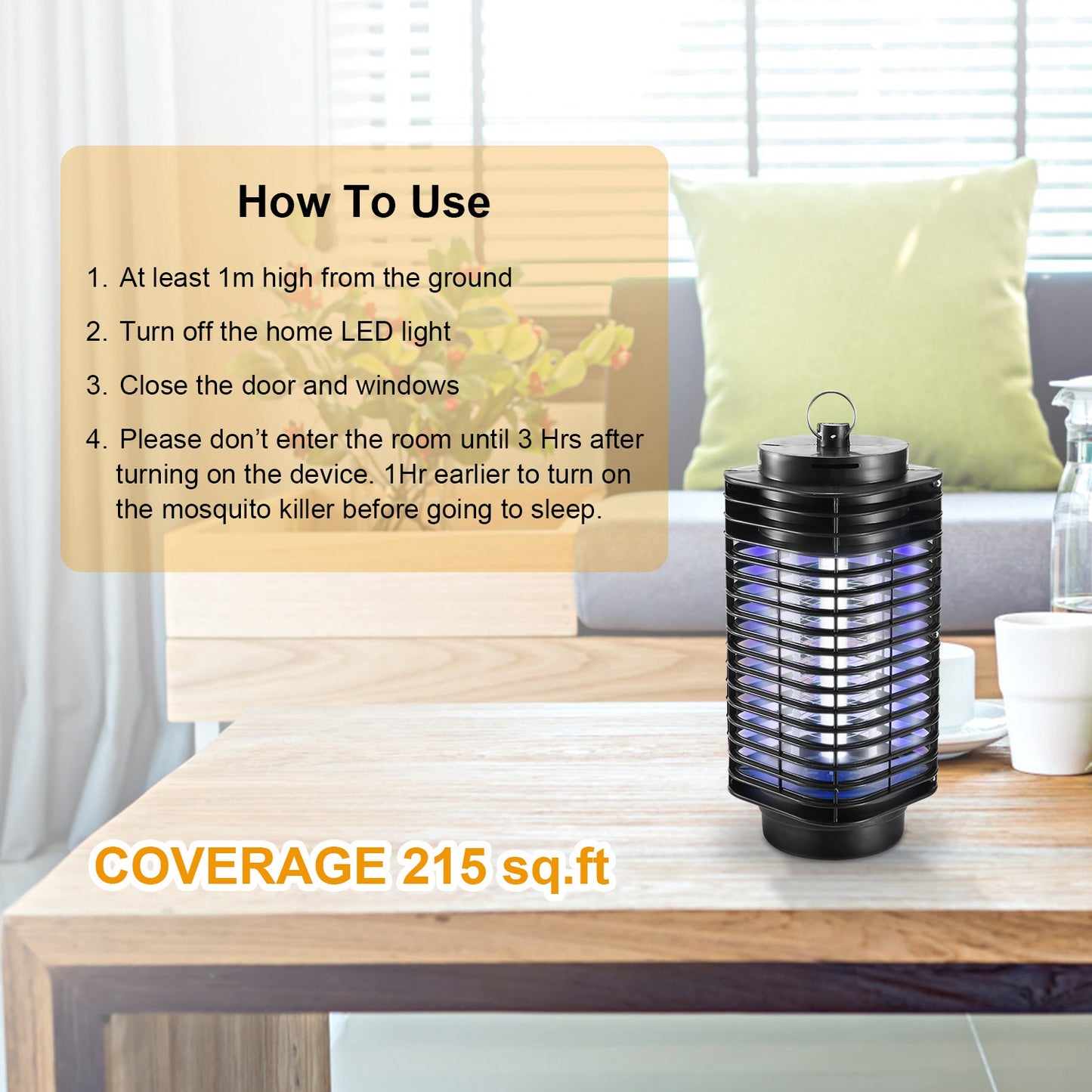 Electric Bug Zapper - UV Light Insect Killer for Home & Restaurant