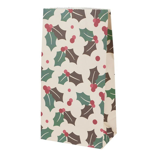 Christmas Printed Kraft Paper Candy & Biscuit Bags - Holiday Party Supplies