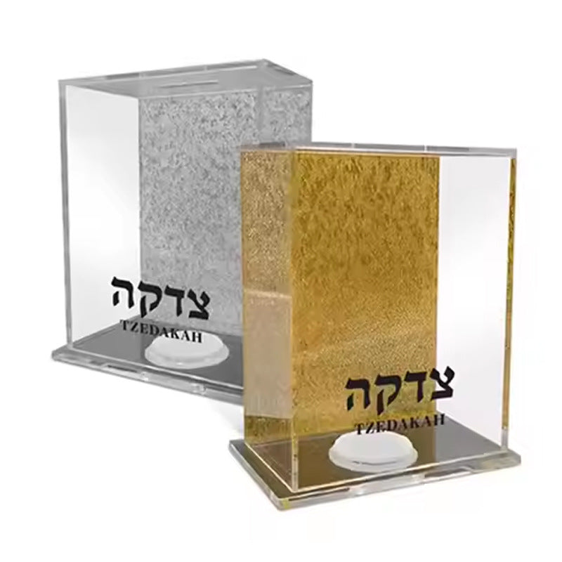 Organic Acrylic Voting Storage Box with Lockable Lid - Home Organization