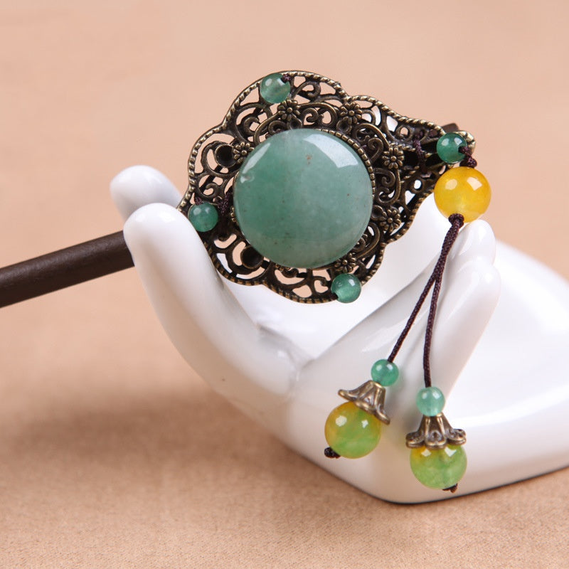 Tassel Classical Hanfu Hairpin - Jade