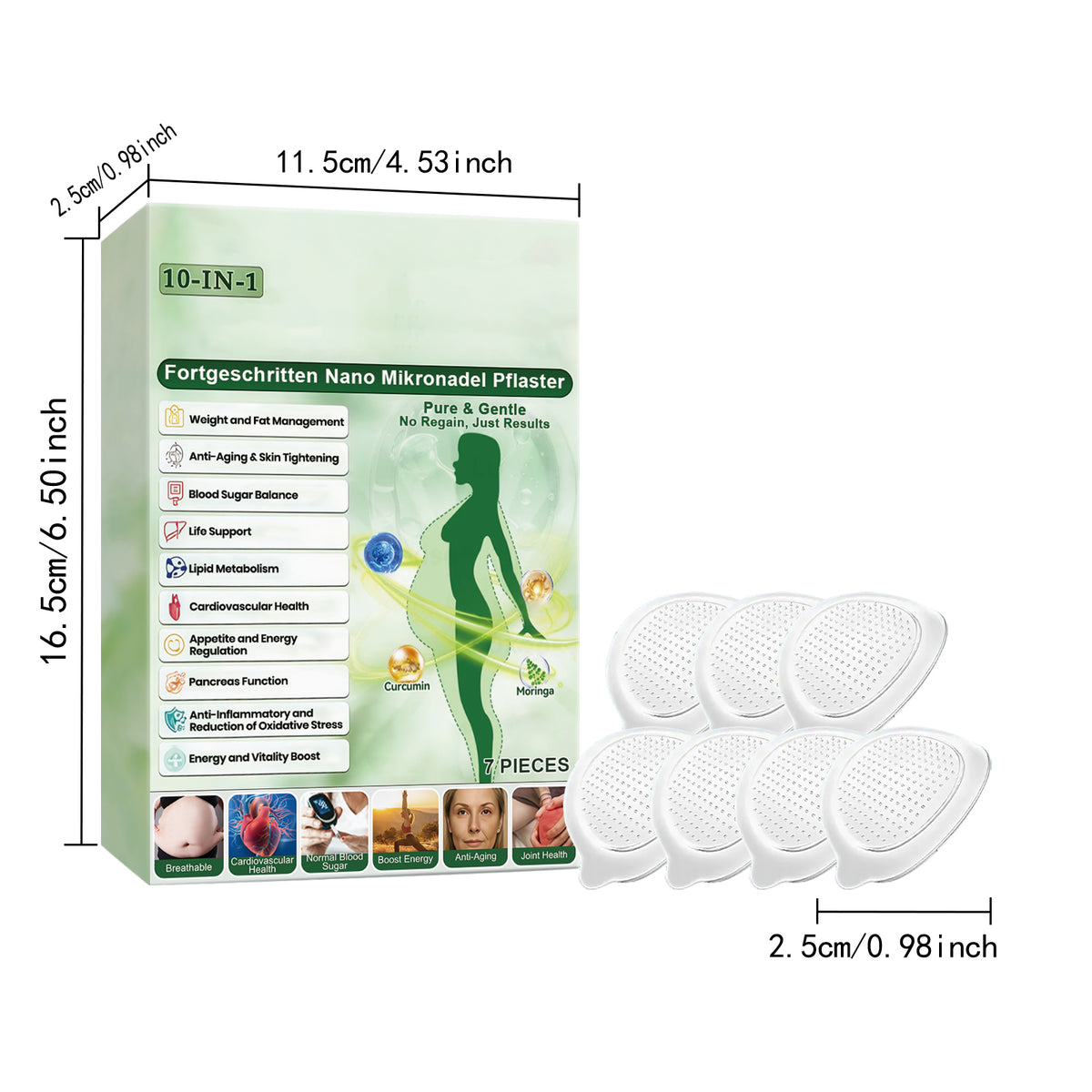 Slimming Body Shaping Patches, 7 Pieces