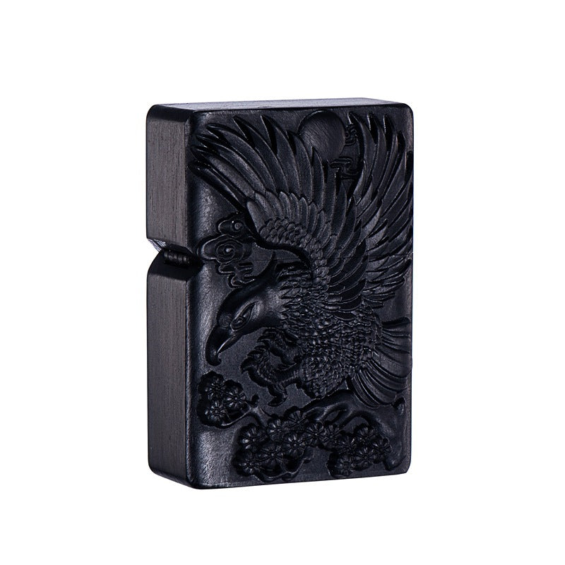 High-End Kerosene Lighter with Brocade Box Packaging - Multiple Colors