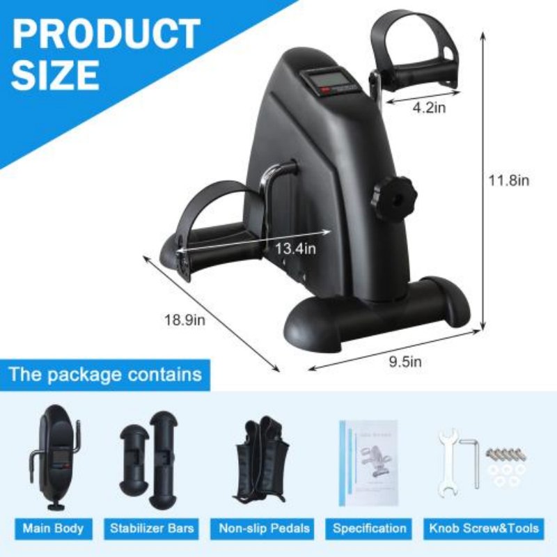 Mini Exercise Bike for Home Rehabilitation - 120 Kg Capacity