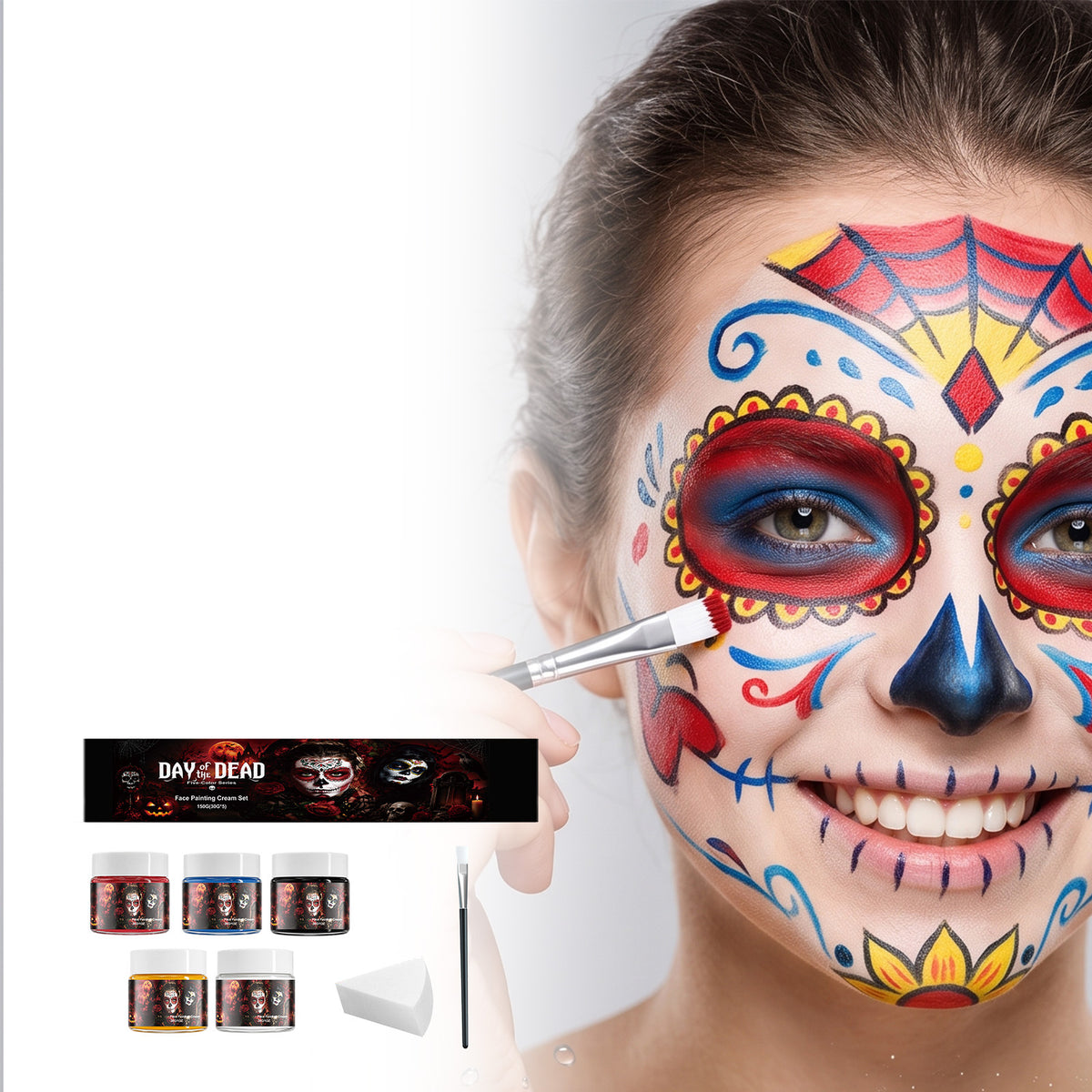 Halloween Five-Color Face Paint Kit