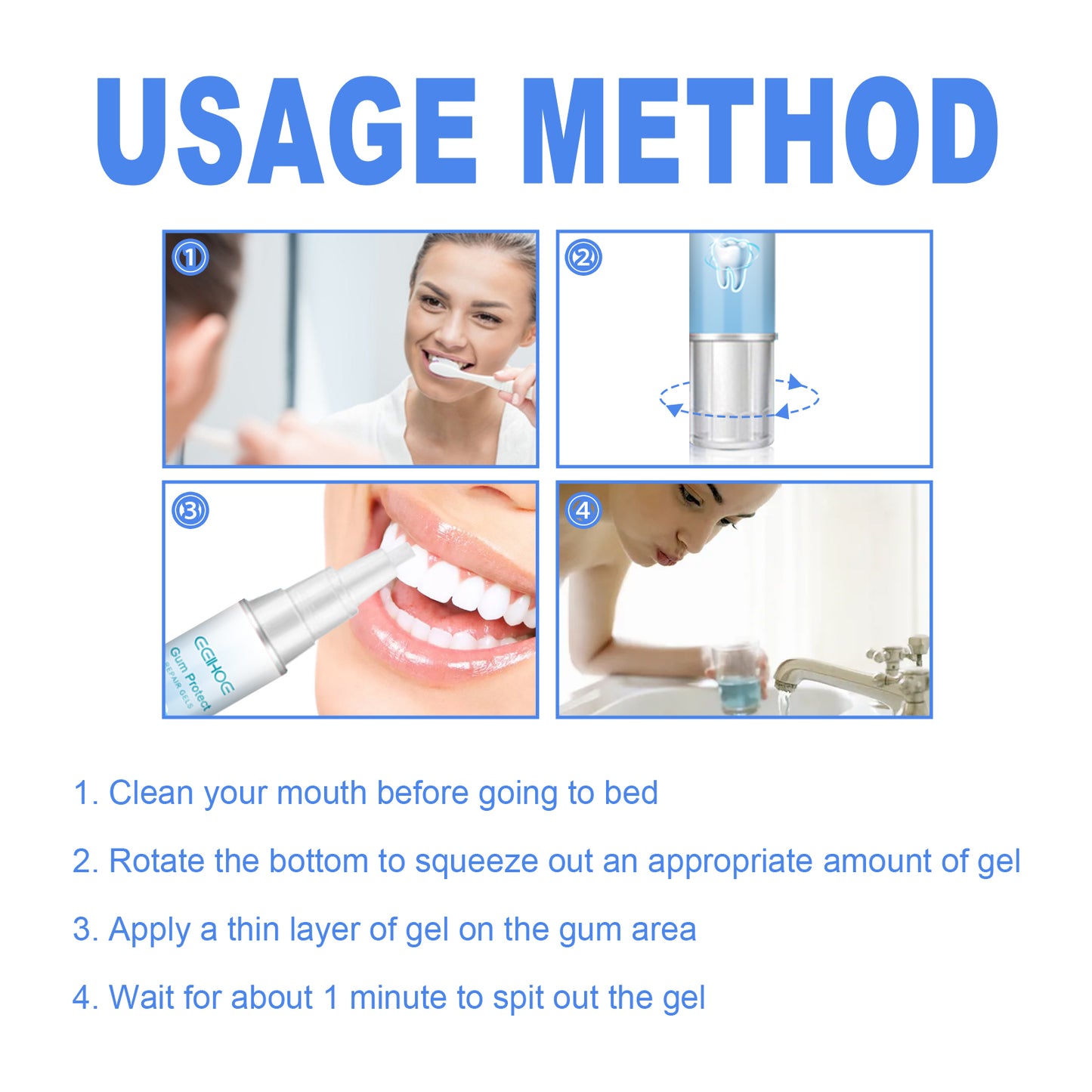 Gum Repair Gel for Receding Gums - Soothing Oral Care Treatment