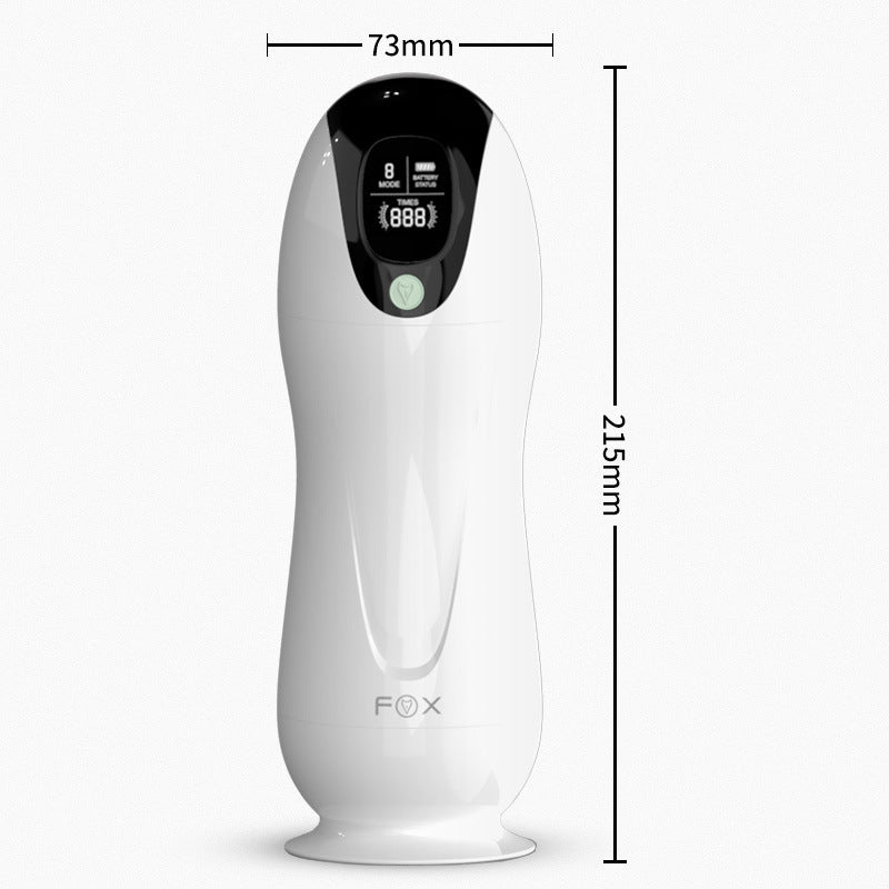 Interactive Airplane Cup Vibration Toy with Display Screen - White