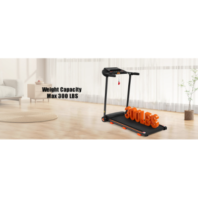Folding Treadmill for Home - 2.5HP, Bluetooth Speaker, 300lbs Capacity