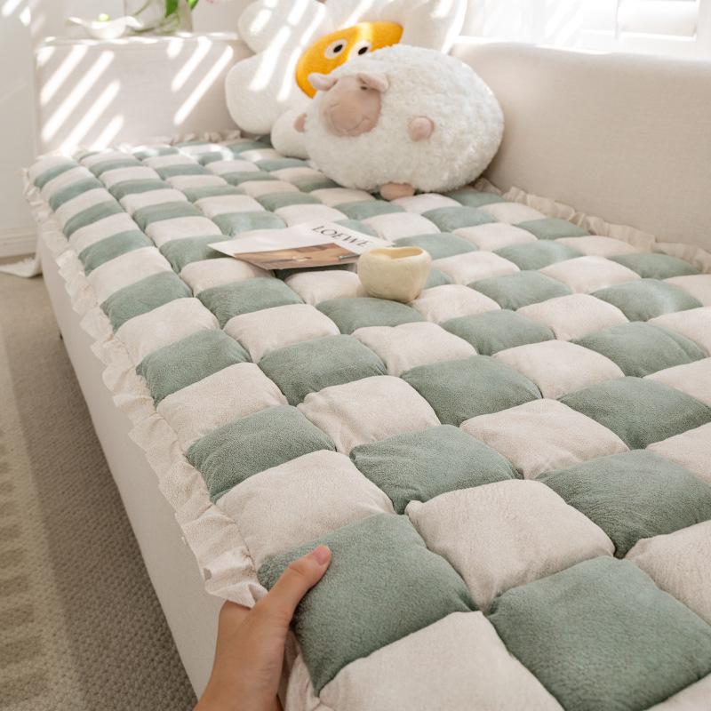 Non-Slip Sofa Cushion Cover - Thickened Chenille Living Room Protector