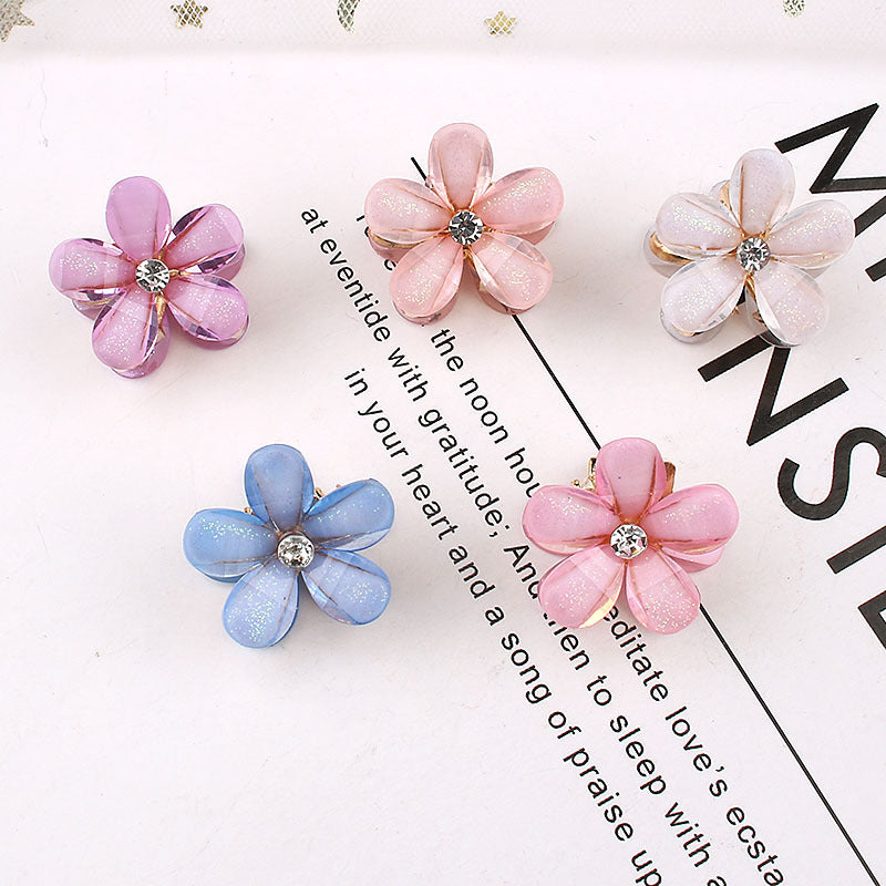 Mini Flower Hair Accessories Set for Women - Colorful Hair Pins & Clips