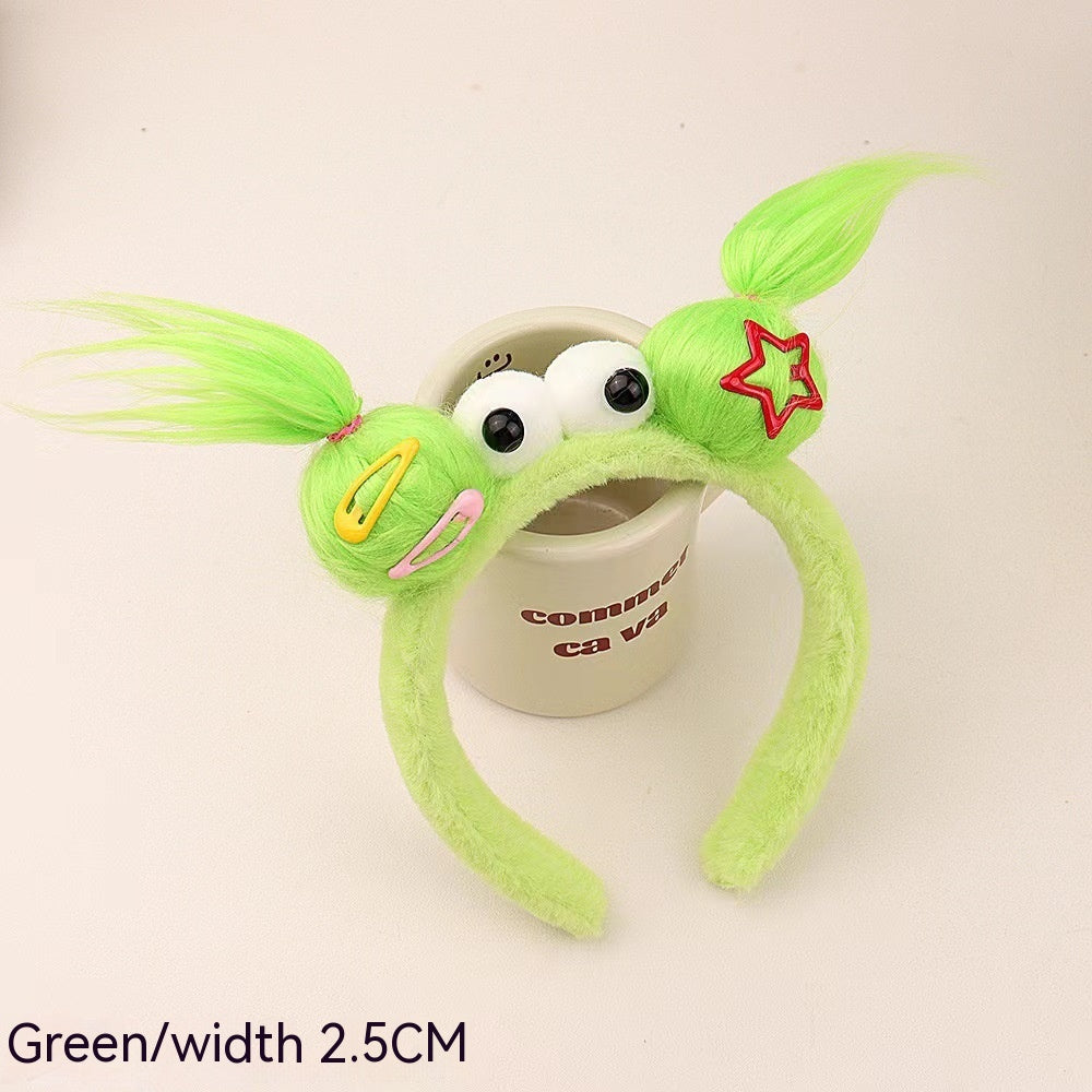 Plush Doll Hair Band Handmade Hair Accessory for Kids and Adults