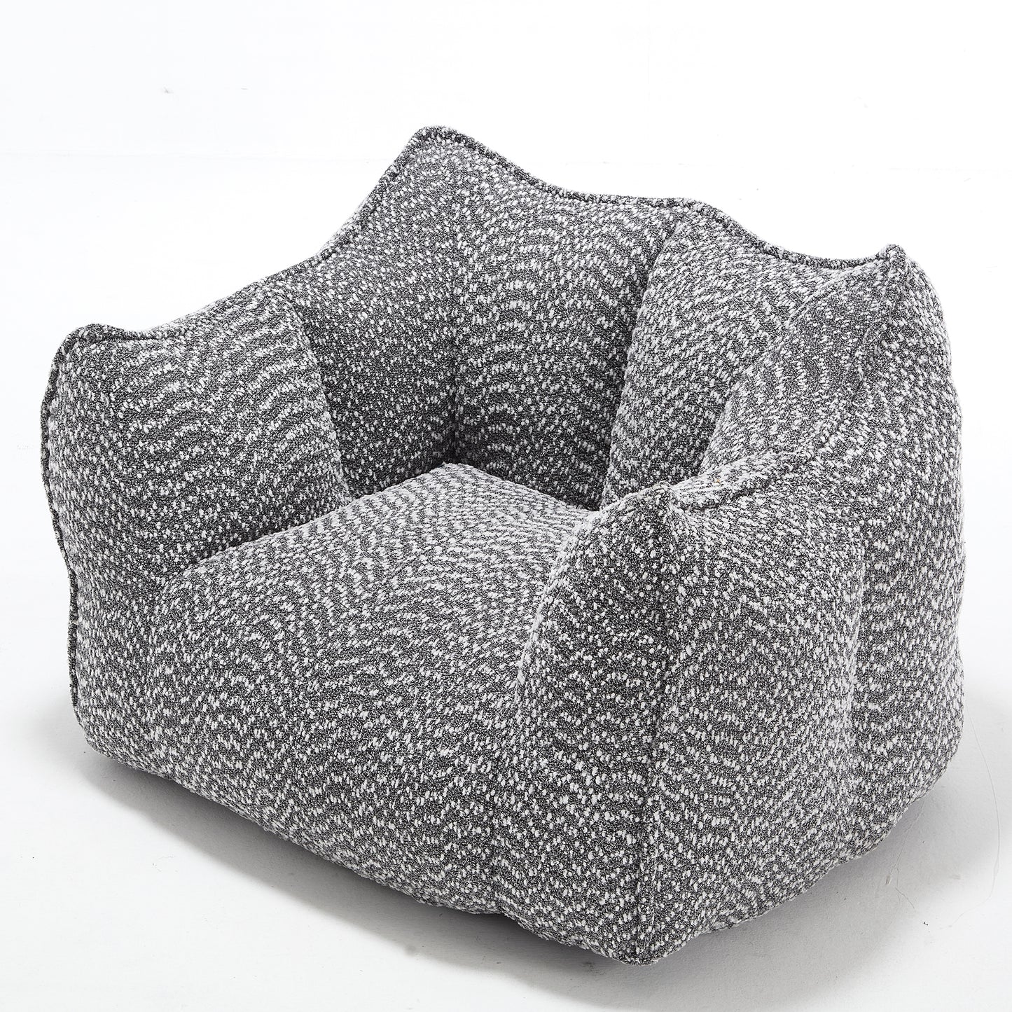 Comfortable Grey Bean Bag Sofa Chair for Living Rooms