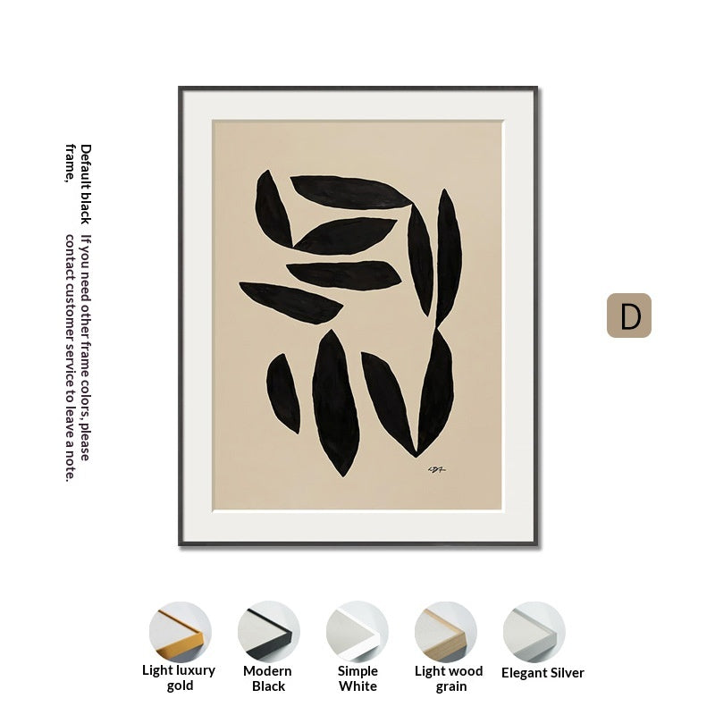 Nordic Light-Luxury Wall Art in Black and White Lines - Modern Minimalist Canvas Decor
