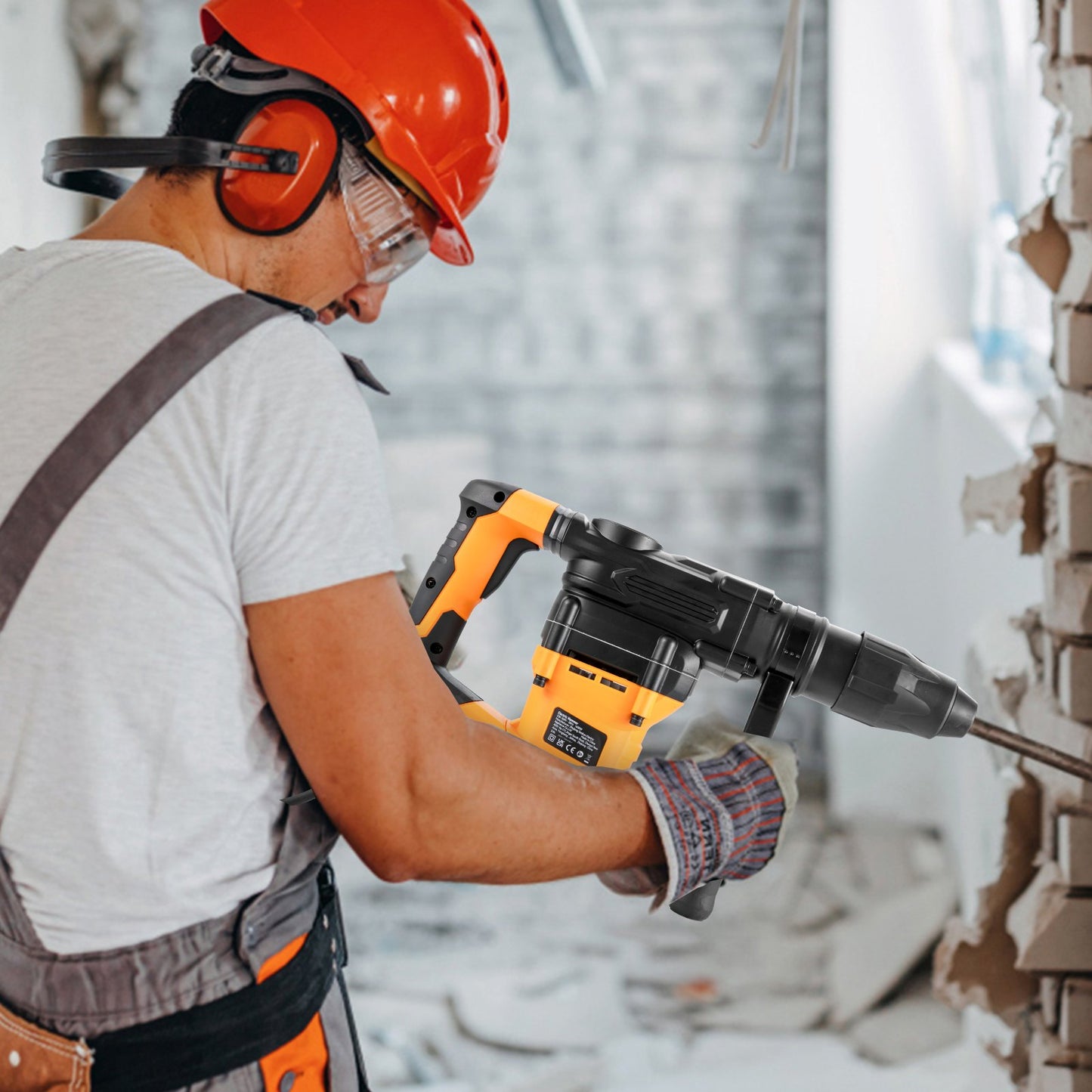 Corded Rotary Hammer Drill 13Amp 1-9/16 Inch SDS-MAX 3 Modes Heavy Duty