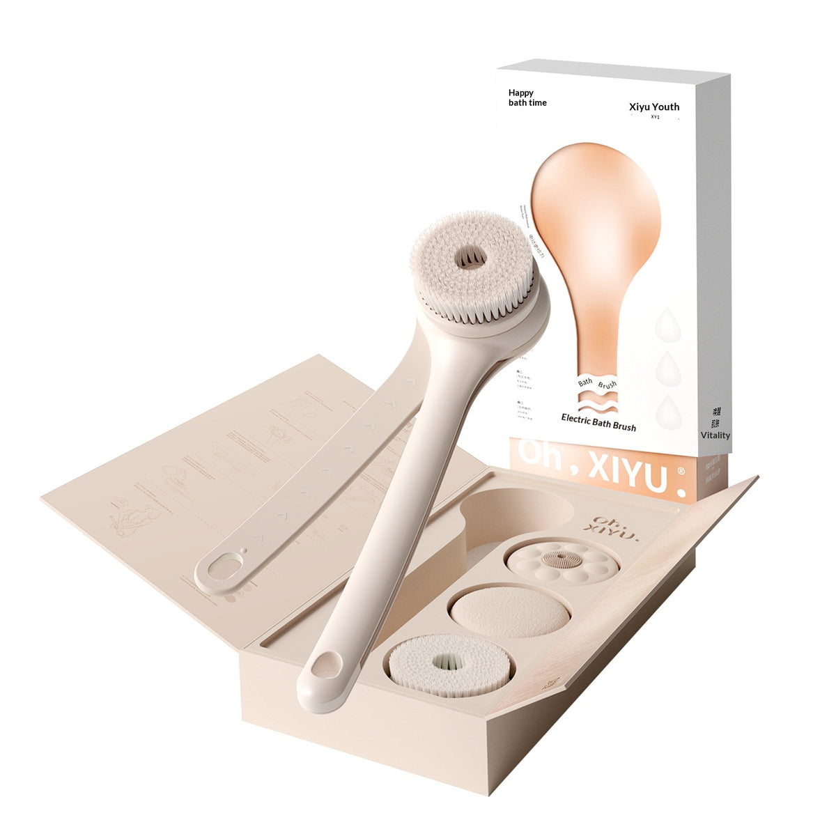 Electric Bath Brush - Fully Automatic Personal Care Device for Adults