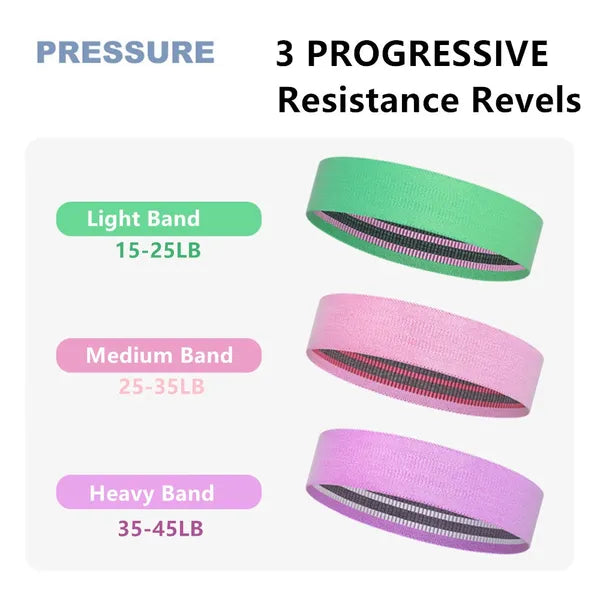Resistance Bands for Yoga & Fitness - Home Stretching Set