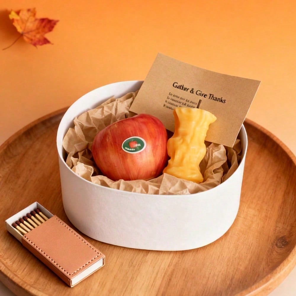 Bitten Apple Scented Candle - Unique Gift Box Decor