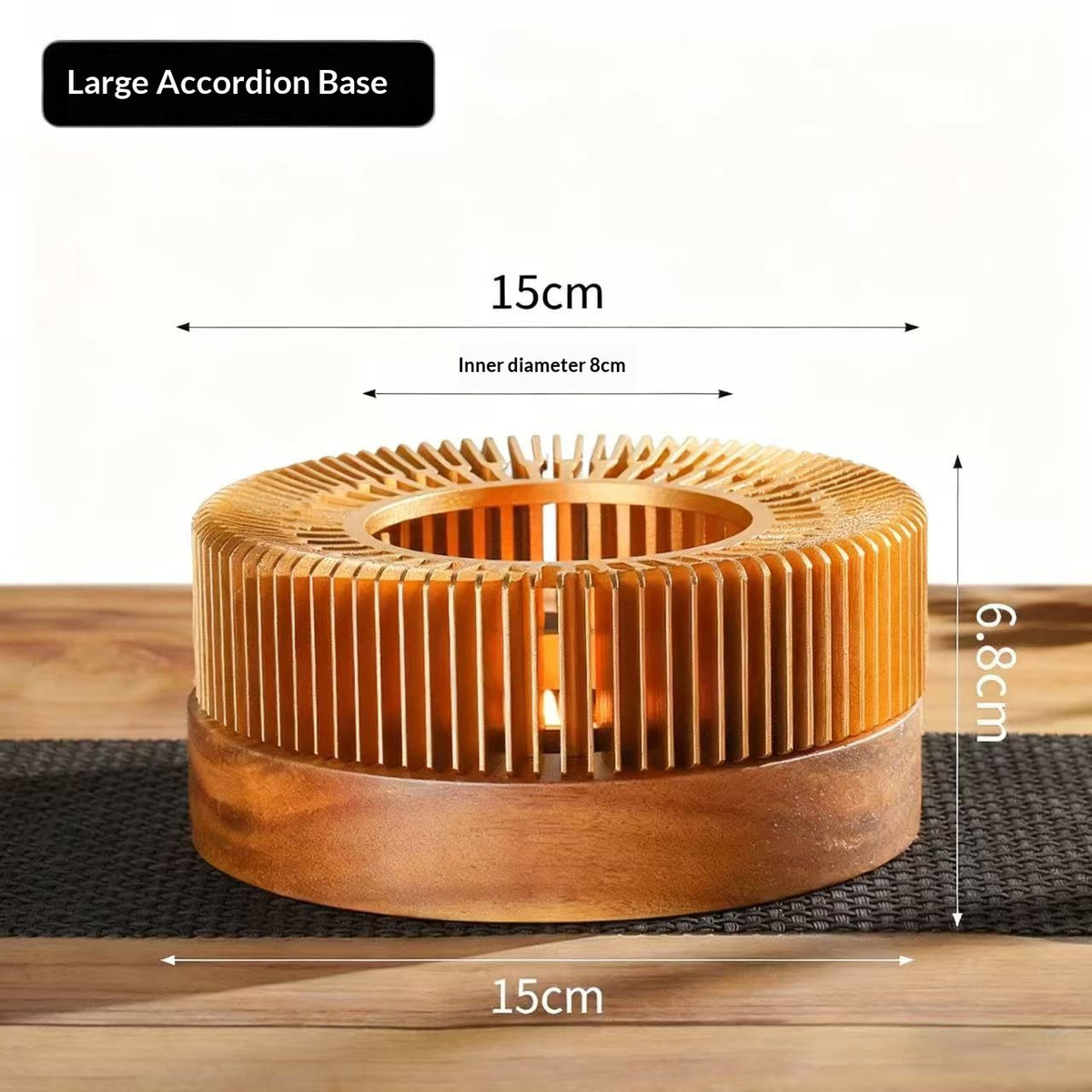 Aluminum Alloy Tea Warmer Base for Heating Candles - Gold, Multiple Sizes