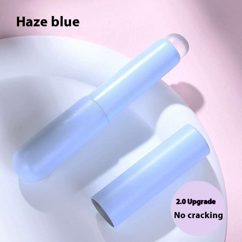 Portable Silicone Lip Brush with Lid - Travel Makeup Tool for Lips