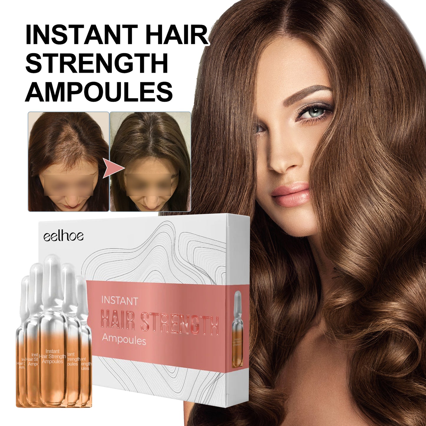 Hair Root Ampoule Set - Strengthening Hair Care 7 Pieces