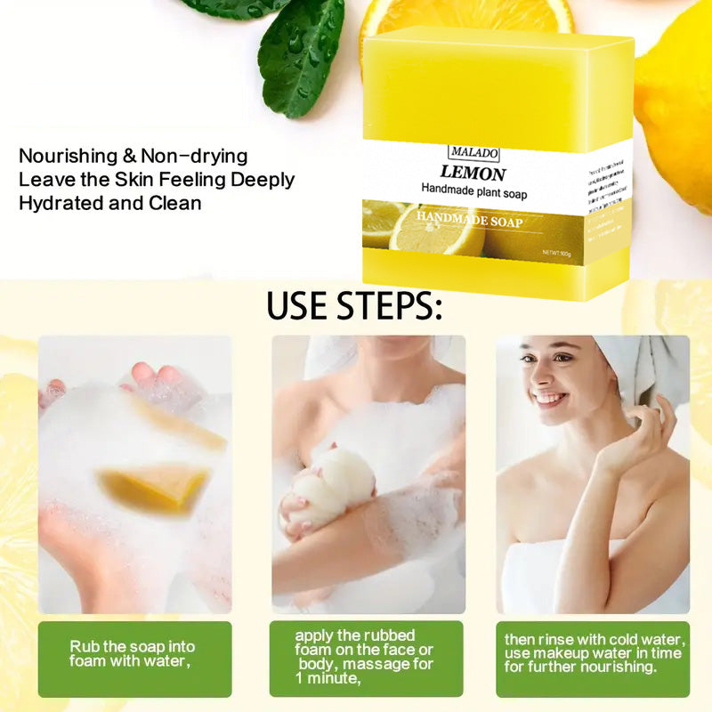 Square Lemon Soap Bar - 100g