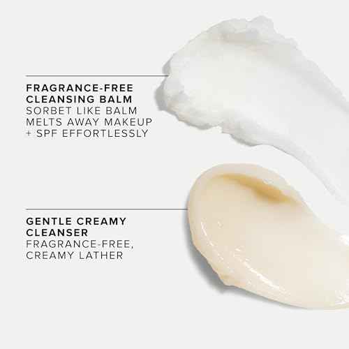 Farmacy Gentle Double Cleanse Skincare Gift Set - Fragrance-Free Gentle Creamy Face Cleanser & Makeup Remover Cleansing Balm - Melts Away Makeup & Helps Promote Healthy Skin (2 Count)