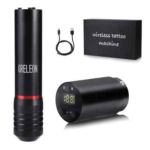 Tattoo Machine Tattoo Pen kit 2 Tattoo Batteries 1500mAH Power Supply Stroke 4.0 Professional Cartridge Tattoo Gun for Tattoo Artist£¨Color Red£©