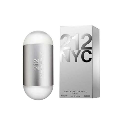 Carolina Herrera 212 Nyc Fragrance For Women - Floral Notes - Sensual And Feminine Scent - Multi-Layered Fragrance Of Zestful Energy Inside - Sandalwood And Bergamont - Edt Spray - 3.4 Oz