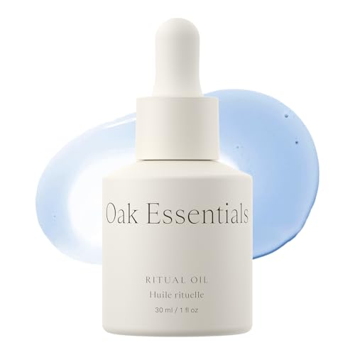 Oak Essentials Ritual Oil | Lightweight Blue Tansy Face Oil with Vitamin-Rich Botanicals for Restoring Balance and Radiance, 1 Fl Oz