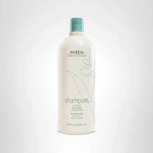 Aveda Shampure Nurturing Shampoo for Fine to Medium Hair | Gently Cleanses Hair | Daily Shampoo | 9% Naturally Derived* | Calming Aroma of Lavender & Ylang Ylang, 33.8 Fl Oz