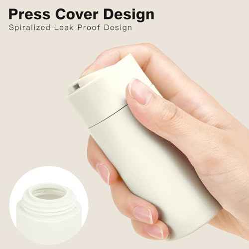 Travel Bottles for Toiletries, 5 Pack Travel Size Containers, TSA Approved Leak Proof - Refillable Silicone Toiletry Containers with Clear Bag for Shampoo, Conditioner & Lotion