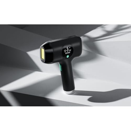 IPL Hair Removal Device for Women and Men, Hair Removal with Ice-Cooling, 5 Energy Levels, Home Use for Body & Face