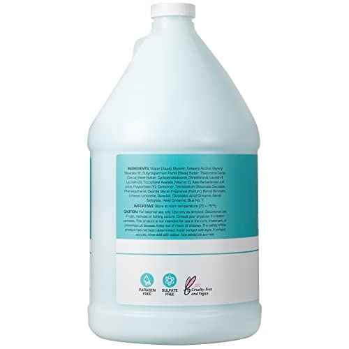 Ginger Lily Farms Club & Fitness Soothing Butter Lotion for Dry Skin, 100% Vegan & Cruelty-Free, Ocean Breeze Scent, 1 Gallon (128 fl oz) Refill