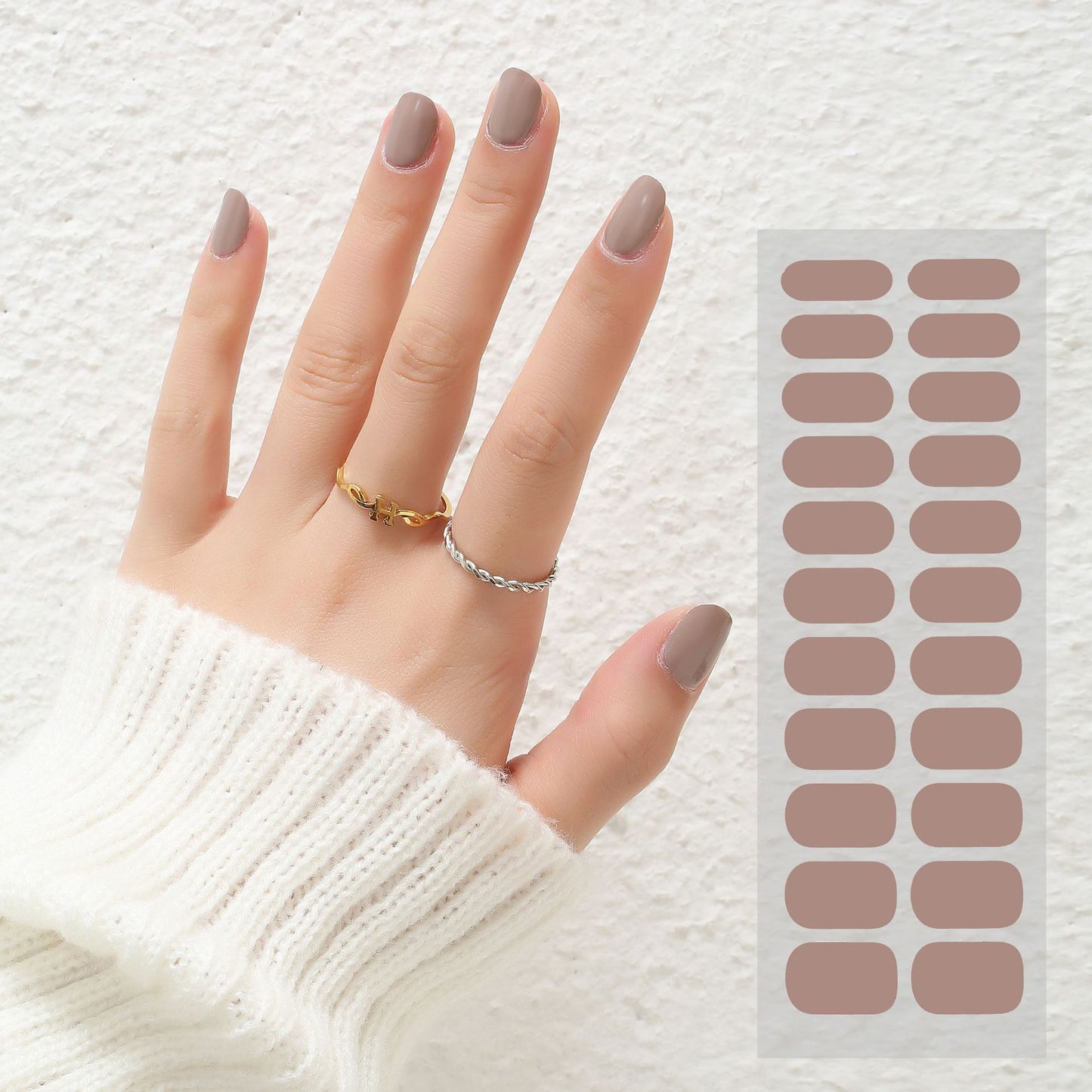 Semi-Curing Nail Art Stickers with Phototherapy Gel for Nail Art Kits