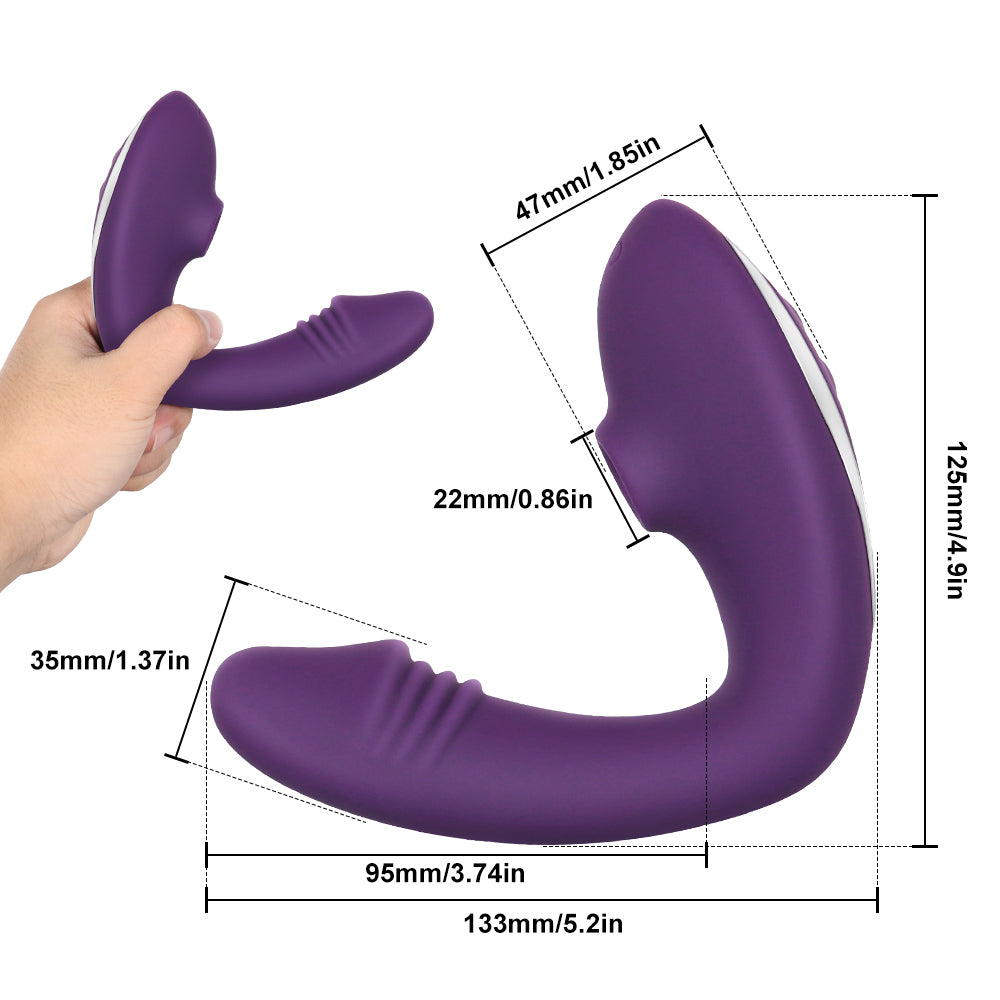 Silent Mini Bullet Vibrator for Women - 10 Modes, Purple