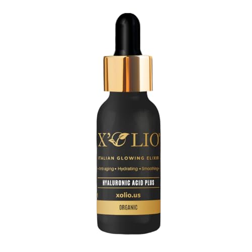 X¡¯Olio Hyaluronic Acid Plus ? The Italian Glowing Elixir | Ultra-Hydrating Face Oil + Serum with Vegan Hyaluronic Acid & Vitamin E | For Radiant, Plump, Smooth Skin | 15ml