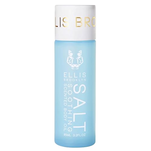 Ellis Brooklyn SALT Body Oil - Scented Body Oils for Women, Ylang Ylang, Violet Leaves & Sandalwood Fragrance Oil for Women, 3.2 Fl Oz