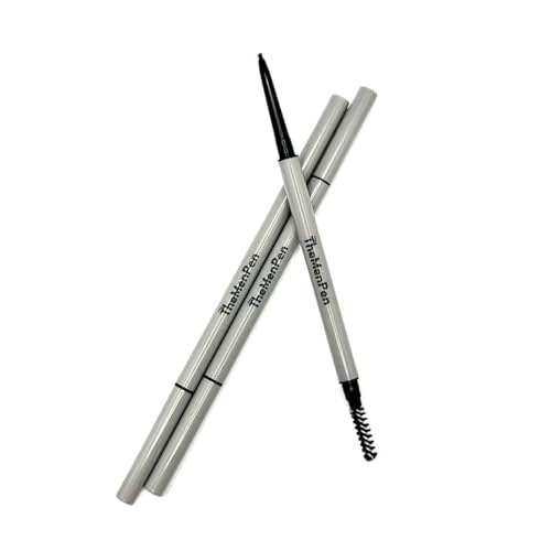 The Men Pen - Waterproof Eyebrow Pen | Beard Filler for Men | 1 Ounces - 3 Pack | Microblading Eyebrow Pen | Hair Filler | Anti-Smudge | Mustache, Beard & Eyebrow Filler | Dark Brown