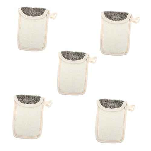 Angoily 5pcs Exfoliating Soap Net Soap Storage Pouches for and Release for Bathing and Shower Use