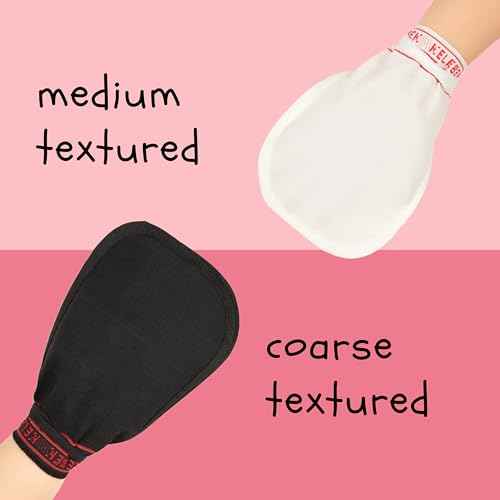 Kelebek Premium Natural Exfoliating Gloves, Turkish Hammam Kese, Original Exfoliating Mitt, Body Scrub for Men and Women