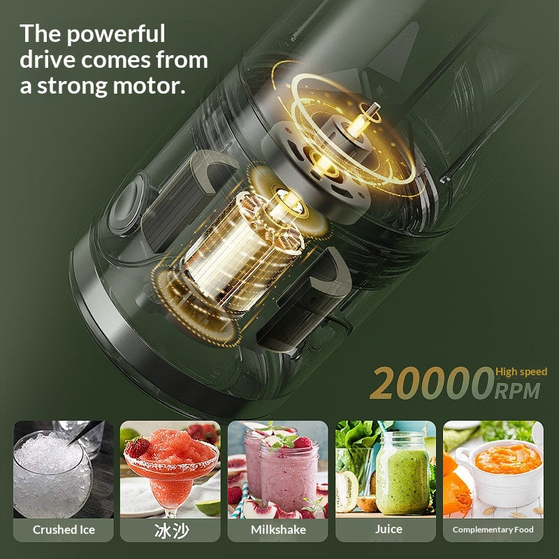 Portable Automatic Juicer with Minimalist Design Rechargeable Kitchen Appliance