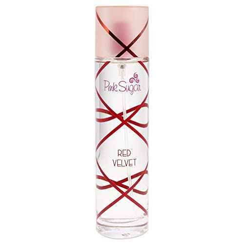 Pink Sugar Red Velvet Perfume for Women, Eau de Toilette, Body Mist, Sweet and Fruity Long-Lasting Scent, Notes of Floral, Strawberry, and Caramel