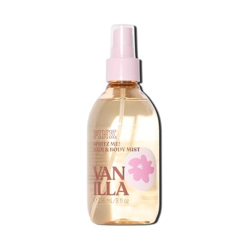 Victoria's Secret PINK Vanilla Hair & Body Mist, Perfume Spray for Women (8 oz)