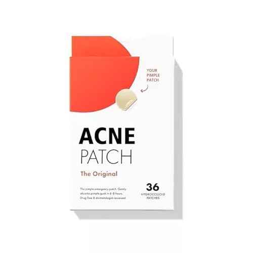 Acne Patches Hydrocolloid, Pimple Patches, for Face, 36 Count, Pimple Spot Treatment Covers, Facial Clearing