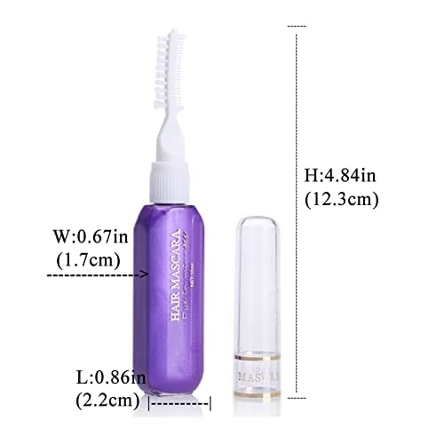Temporary Hair Mascara Washable Temporary Hair Color Chalk Hair Dye Stick Non-toxic Instant Dye(Silver gray)